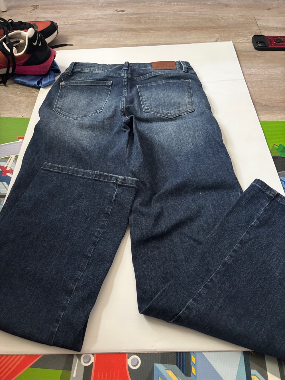 Judy Blue Dark Blue Flare Jeans - Picture 4 of 4